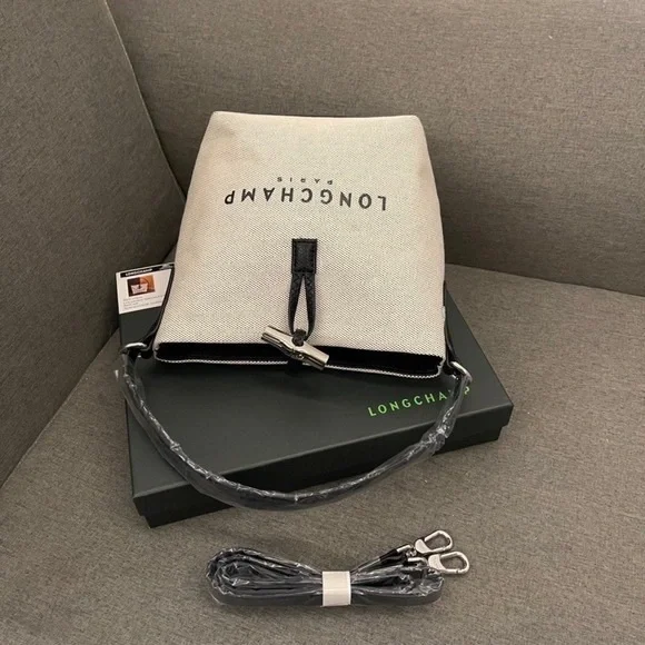 NWT Longchamp Essential Toile Bucket Bag - Picture 5 of 8